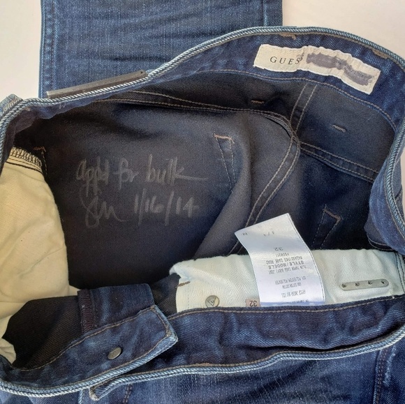 New Guess Slim Taper Men's Jeans SZ 32 - Picture 7 of 7